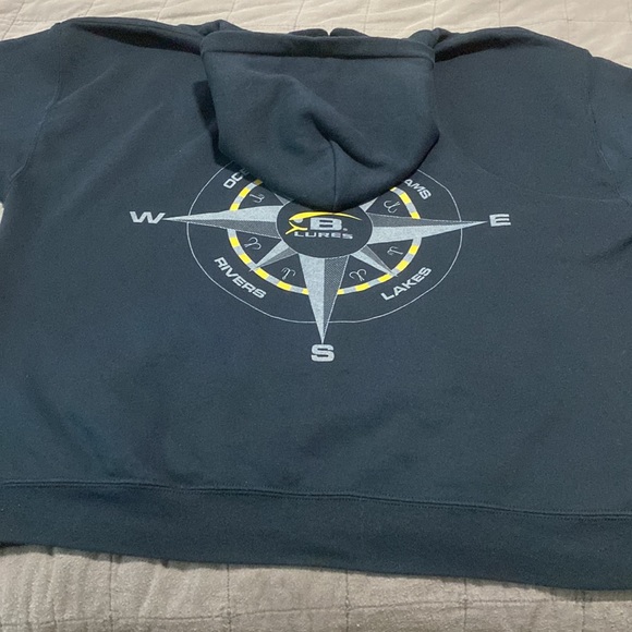 Oceans Streams Rivers & Lakes Bomber Lures Hoodie | Size XXL - Picture 9 of 9